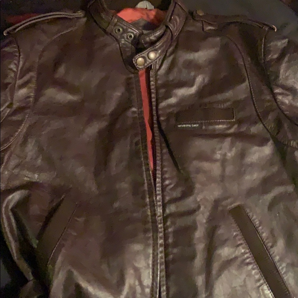 Vintage Members Only Leather Jacket